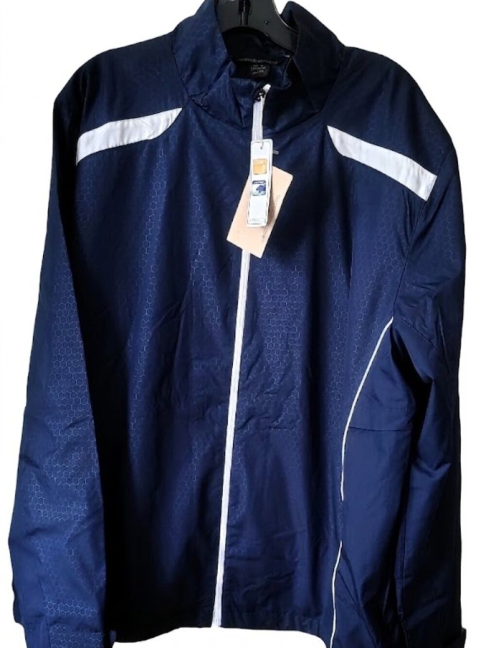 NWT Mens North End E.C.O. Size XL Color Navy Blue/White Water-Resistant Jacket